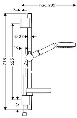 Hansgrohe Raindance 27882 000 S100 Air/UnicaS Puro zuhanyszett (27882000)