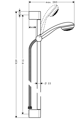 Hansgrohe Crometta 85 Green/UnicaCrometta zuhanyszett  27651 000 (27651000)