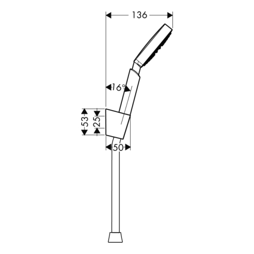 Hansgrohe Raindance S 100 AIR 1jet/Porter’S kádszett 27580 000 (27580000)