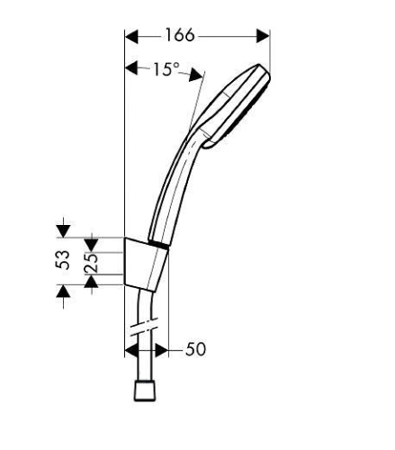Hansgrohe Croma 100 Multi/Porter’S kádszett 1,25 m 27593 000 (27593000)