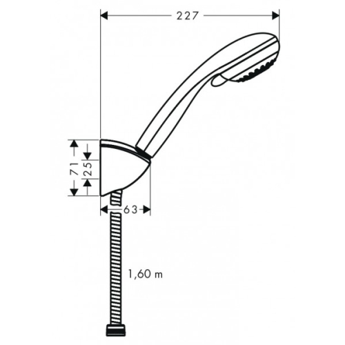 Hansgrohe Crometta 85 Multi/Porter’C kádszett 1,6 m 27569 000 (27569000)