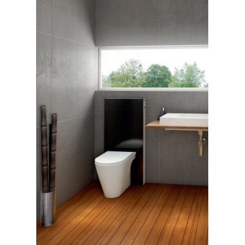 Geberit Monolith 131.021.SJ.1 fekete üveg álló wc tartály fali wc-hez