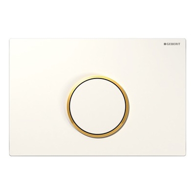 Geberit Sigma 10 115.758.xx.1 Nyomólap  (fehér/aranyozott/fehér, #115.758.KK.1)