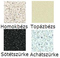 Teka Radea 325/325 TG topázbézs gránit pult alá építhető mosogató 