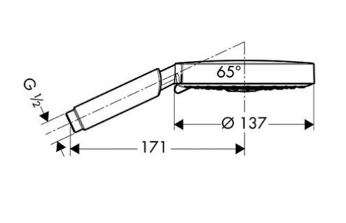 Hansgrohe Raindance S 150 AIR 3jet kézizuhany EcoSmart 9 l/perc 28550 000 (28550000)