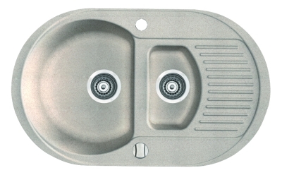 Marmorin Duro 1 medencés gránit mosogató gyümölcsmosóval és csepegtetővel (fehér)