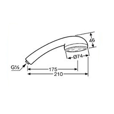 Kludi Sirena 2 S 612000500 kézizuhany (Outlet)