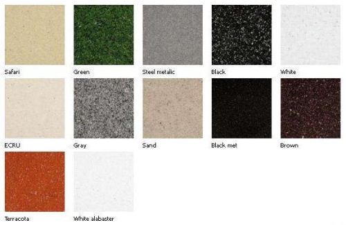 Marmorin Foorn II gránit mosogató csepptácával (zöld)
