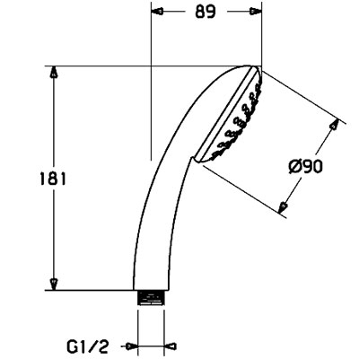 Hansa BasicJet 2 44620100 kézizuhany