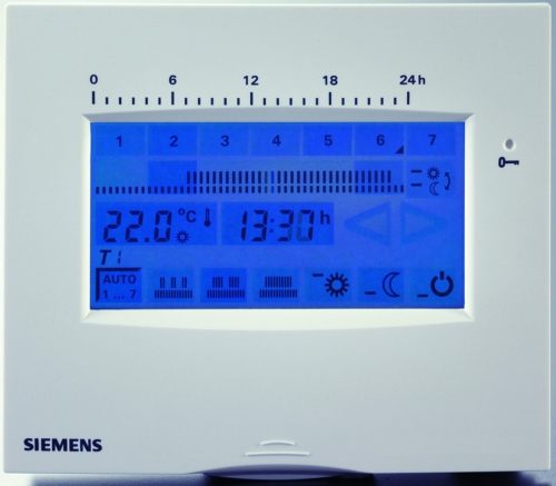 Siemens REV200 fehér öntanuló érintőképernyős szobatermosztát