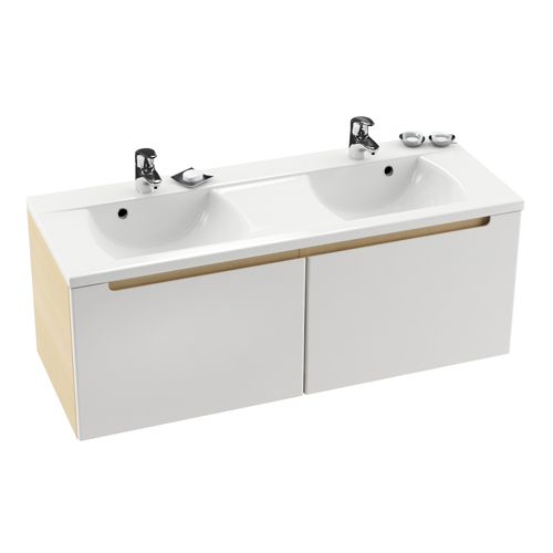 Ravak Classic 1300 fürdőszoba bútor (Fehér/Strip Onyx, #X000000424)