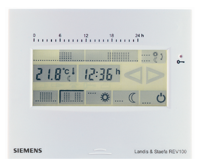 Siemens REV100 fehér öntanuló érintőképernyős szobatermosztát