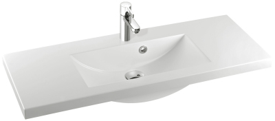 Marmorin Clever 100/120 öntött márvány mosdó (1002x390x40 mm, fehér)