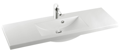 Marmorin Clever 100/120 öntött márvány mosdó (1002x390x40 mm, fehér)