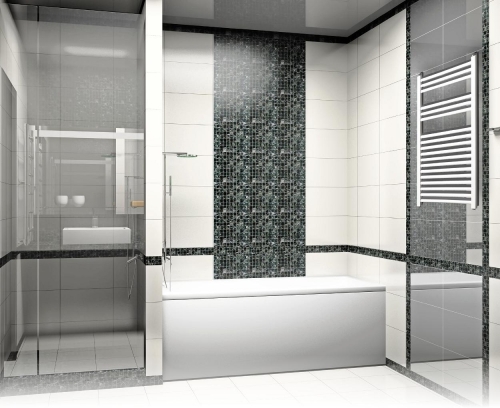 Radeco Dora AD6-500/P D profilos egyenes típusú törölközőszárítós csőradiátor (935 W, fehér, 1440x550 mm)