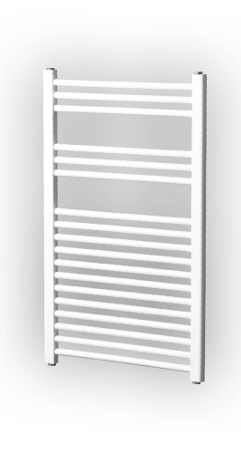 Radeco Dora AD3-600/P D profilos egyenes típusú törölközőszárítós csőradiátor (630 W, fehér, 870x650 mm)