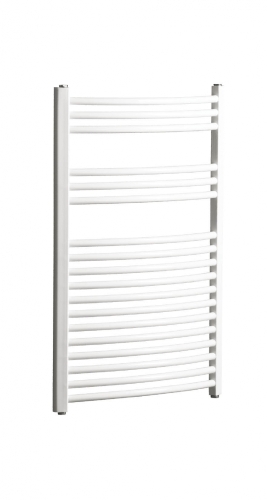 Radeco Adamo AD5-400/L D profilos íves törölközőszárítós csőradiátor (705 W, fehér, 1250x450 mm)