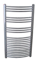 Radeco AD/L 400 D profilos íves króm törölközőszárítós csőradiátor (665 W, króm, 1630x445 mm, #AD7-400/L/Cr)