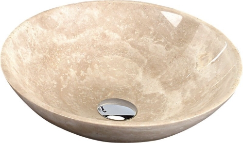 Sapho BLOK 40 cm kőmosdó, travertin 2401-01
