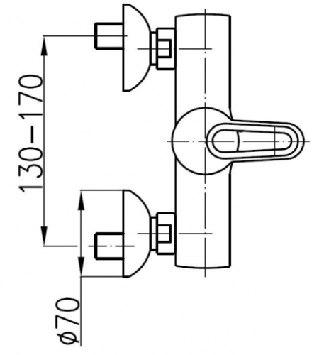 Armatura Bazalt 4706-010-00 fali zuhany csaptelep