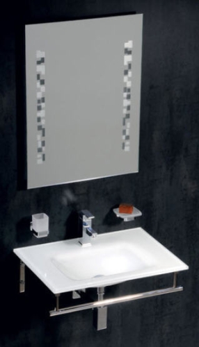 Sapho Beauty Madlen 70x50 cm fehér üvegmosdó (2501-1)