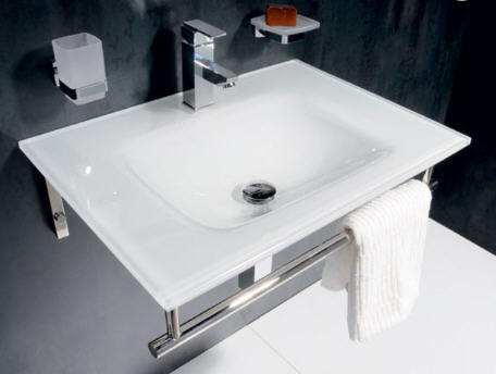 Sapho Beauty Madlen 70x50 cm fehér üvegmosdó (2501-1)