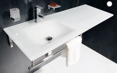 Sapho Beauty Madlen 90x50 cm fehér üvegmosdó (2501-09)