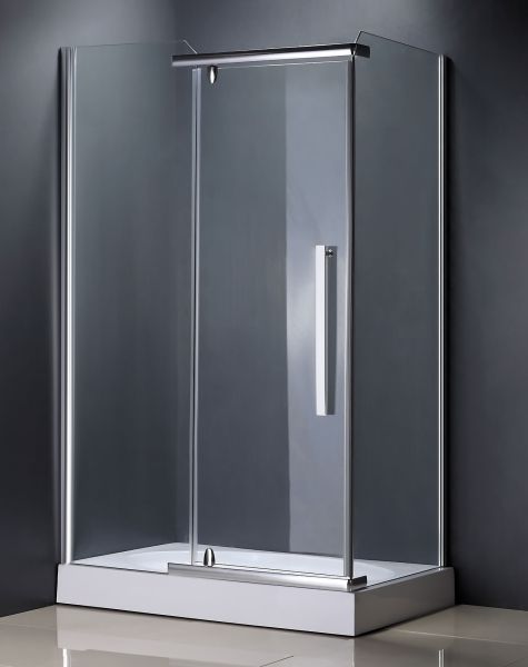 Niagara Wellness Carib trans 80x100 szögletes zuhanykabin (80x100 cm, króm, transparent, #kabin zuhanyküszöbbel)