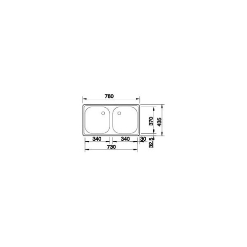 Blanco ED 8x4 C rozsdamentes mosogató 511667K