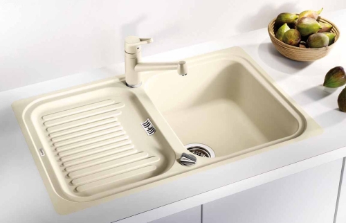 BLANCO CLASSIC 45S-F Silgranit BLANCOCLASSIC 45S-F Silgranit munkalap szintbe építhető gránit mosogató (pezsgő, #513957)