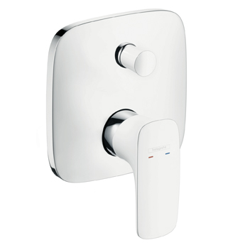 Hansgrohe PuraVida 15445 400 fehér/króm falsík alatti kád csaptelep külső rész (15445400)