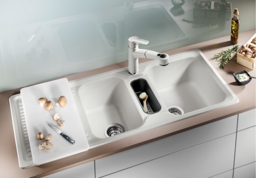 BLANCO CLASSIC 8S Silgranit mosogató (pezsgő, #513886)