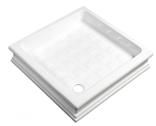 Sapho KERASAN RETRO 90x90 szögletes zuhanytálca, fehér 133801