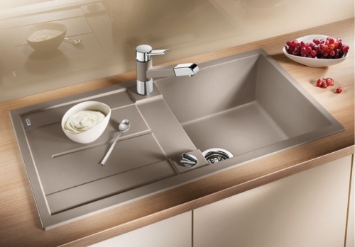 BLANCO METRA 5S Silgranit mosogató dugókiemelővel, jázmin 513038