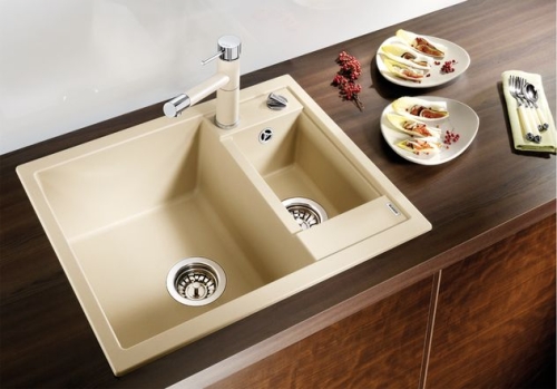 BLANCO METRA 6 Silgranit mosogató dugókiemelővel (sand, #516160)