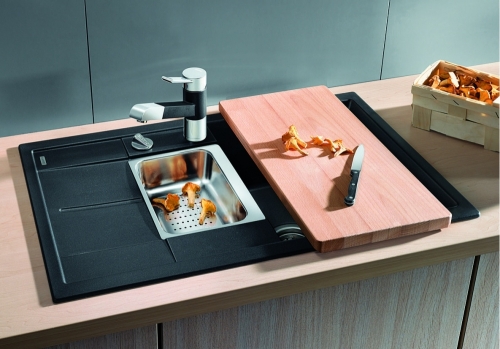 BLANCO METRA 6S COMPACT Silgranit mosogatótál dugókiemelővel, pezsgő 513938