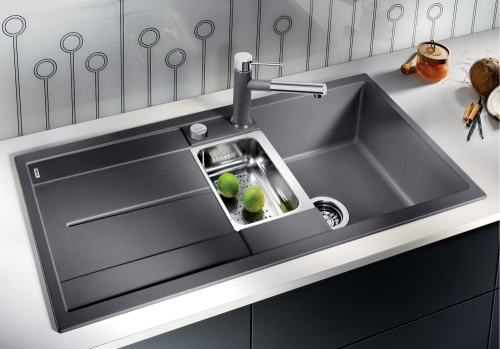 BLANCO METRA 6S Silgranit mosogatótál dugókiemelővel, tartozékkal, tartufo 517354 (K)