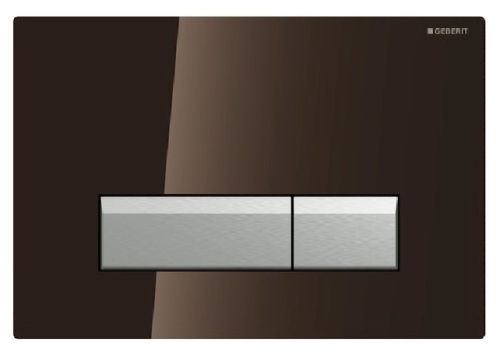 Geberit Sigma 40 115.600.xx.1 Nyomólap szagelszívó egység (barna üveg, #115.600.SQ.1)