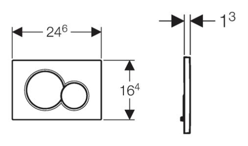 Geberit Sigma 01 115.770.xx.5 Nyomólap (bézs, #115.770.10.5)