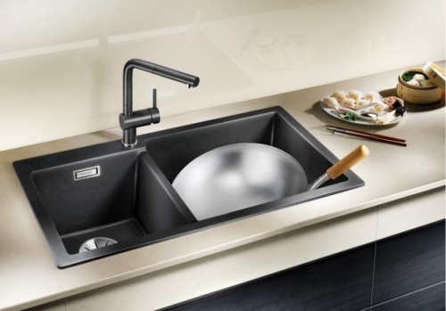 BLANCO PLEON 9 Silgranit mosogató dugókiemelő nélkül, tartufo 523064