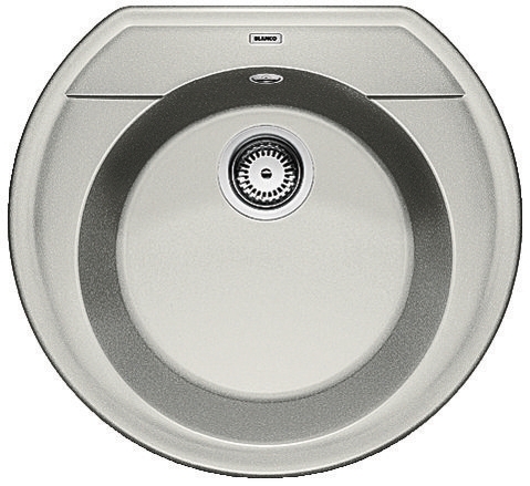 BLANCO RONDOVAL 45 Silgranit mosogató dugókiemelő nélkül, gyöngyszürke 520604