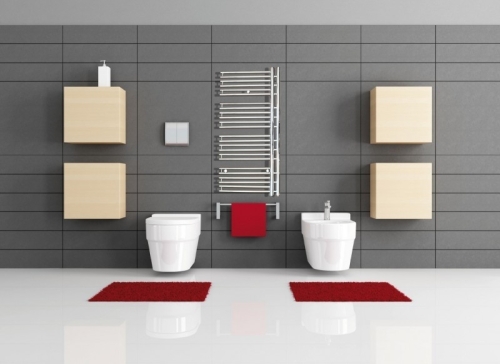 Radeco ATENA A5/T 50 design fürdőszobai csőradiátor (740 W, fehér, 1210x500 mm)