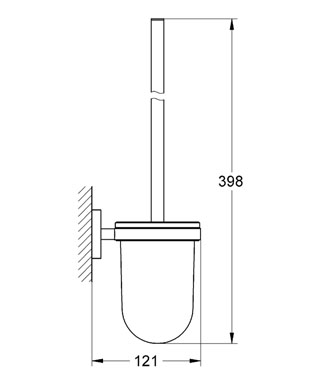 Grohe Essentials WC-kefe garnitúra 40374 000 (40374000)
