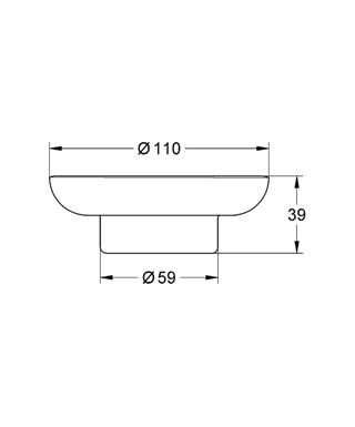 Grohe Essentials szappantartó 40368000 (K)