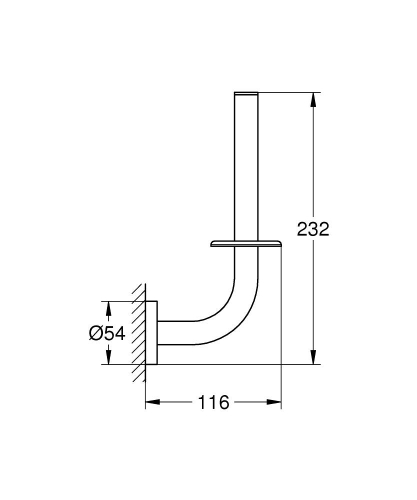 Grohe Essentials tartalék WC-papír tartó 40385000