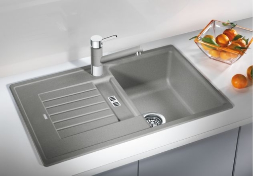 BLANCO ZIA 45S Silgranit mosogató dugókiemelővel (jázmin, #514719)