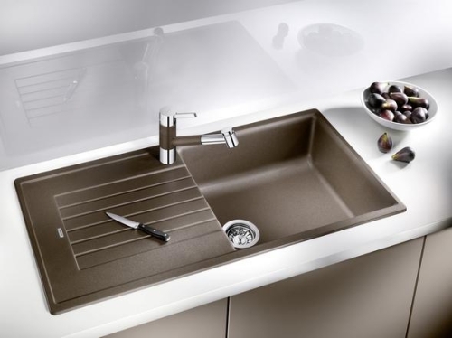 BLANCO ZIA XL 6S Silgranit mosogató szűrőkosárral, jázmin 517572