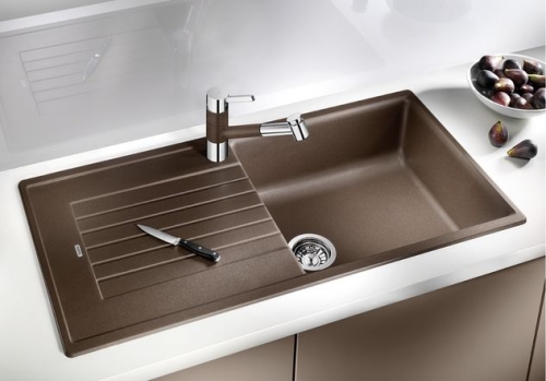 BLANCO ZIA XL 6S Silgranit mosogató szűrőkosárral (sand, #517574)