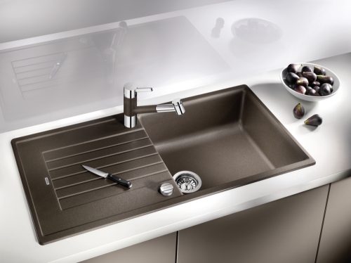 BLANCO ZIA XL 6S Silgranit mosogató dugókiemelővel, antracit 517558 (K)