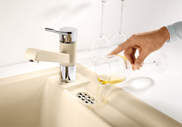 BLANCO ZENOS Silgranit/króm álló csaptelep (sand, #517811)